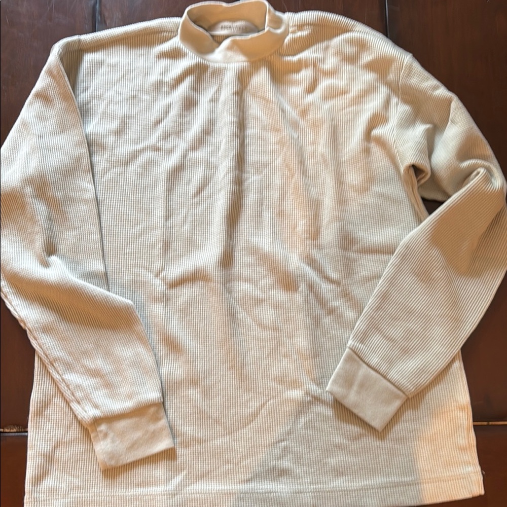 Beige waffle Long Sleeve Fear of God Essentials Shirt Kids 14-16